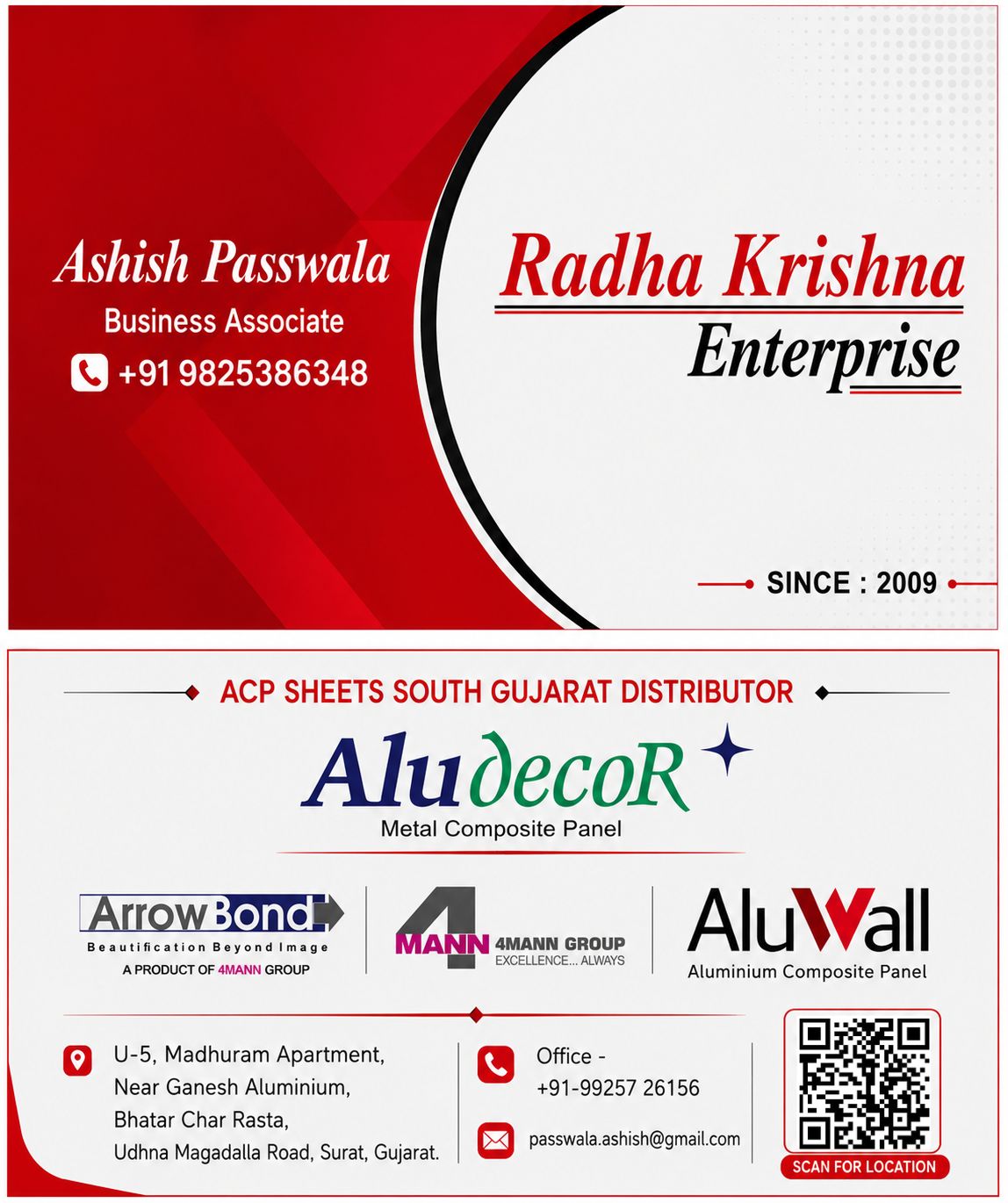 Radha Krishna Enterprise Business Card